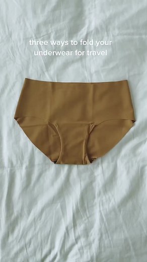 the best three ways to fold undergarments for #traveling #loveokko #packing