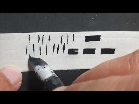 first lesson | How to write Hebrew calligraphy