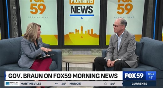Indiana Gov. Mike Braun joins FOX59 Morning News after Tuesday primary