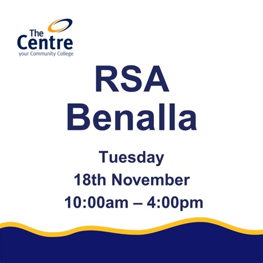 🍽️ RSA Training in Benalla – Book Now! Looking to work in hospitality or refresh your Responsible Service of Alcohol (RSA) certification? Join us for a full-day RSA course right here in Benalla! 📍 Location: Our Benalla Campus 🗓️ Date: Tuesday 18th November 🕙 Time: 10:00 AM – 4:00 PM This accredited training is essential for anyone serving alcohol in Victoria. Perfect for job seekers, hospitality staff, or anyone wanting to upskill! 📞 To enrol or learn more, contact us at 1300 843 236 🌐 www