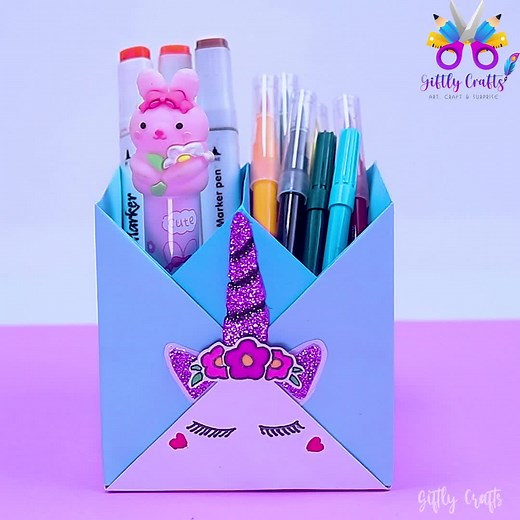 Easy Origami Hexagonal Pen Holder Tutorial