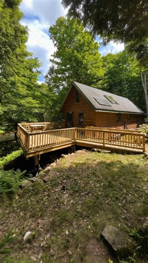 1.5K views · 29 reactions | 7 Acres of Riverfront Land and a Cozy Off-Grid Cabin for $155,000! | Cozy Cabin Designs | Facebook
