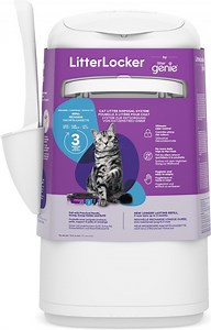 Litter Locker by Litter Genie - Kattenbak afvalcontainer - Wit - 24.3x23x7 cm | bol