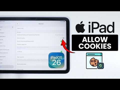 How to Allow Cookies on iPad - Enable Cookies (iPadOS 26)