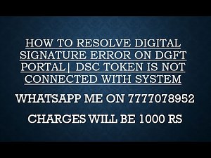 HOW TO RESOLVE DIGITAL SIGNATURE ERROR ON DGFT PORTAL| DSC Java error
