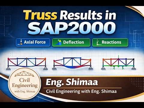 SAP2000 Truss Analysis #2 | New Example with Different Loads & Shape