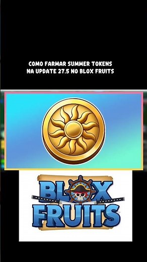como pegar summer tokens na update 27.5 do blox fruits #bloxfruits #roblox #shorts
