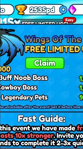 another free limited ugc from punch simulator Roblox game🥰