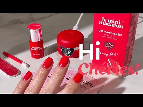 Quick & Easy At-Home Gel Mani 💅 Step by Step Tutorial Using Le Mini Macaron's Gel Manicure Mini Kit