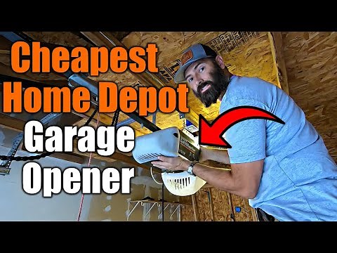 Handyman Tries To Install Cheapest Garage Door Opener From Home Depot | Will It Fit? | THE HANDYMAN
