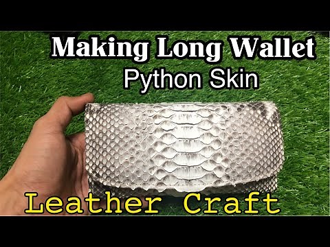 [LEATHER CRAFT] How to Make a Python Wallet // DIY TUTORIAL