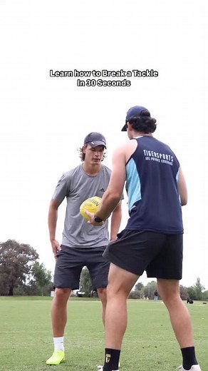 49K views · 450 reactions | Break tackles like Lenny Lenny Hofman from Geelong getting to work with some contest. When faced with an opponent front on, this is an awesome way to break away. Commit to breaking it using your arms and rotating your shoulders, and you will stand out big time. #afl #footy #skills #coaching #learning #contest | Tiger Sports Australia | Facebook