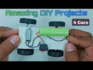 4 Amazing DIY Mini Cars – Make at Home with Simple Materials | Creative & Easy Ideas