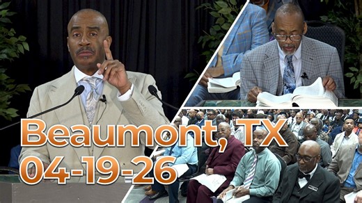 First Church TOG Broadcast April 19th 2026 Sunday AM Edited With Scriptures from Beaumont TX