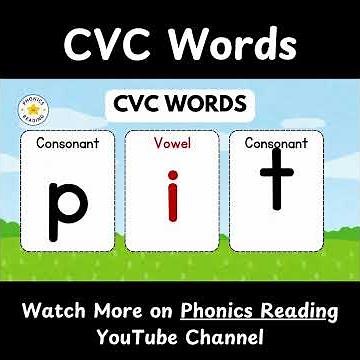 CVC Words Reading With Phonics #phonics #CVCwords