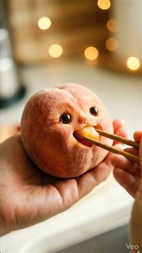 Cutest Peach Ever 🍑💗 | Ultra-Realistic Kawaii Food Animation |