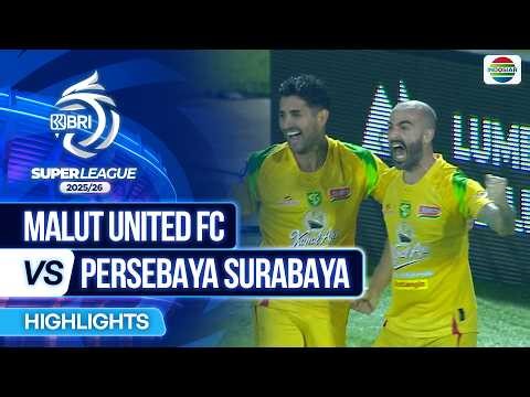 Malut United FC VS Persebaya Surabaya - Highlights | BRI Super League 2025/26