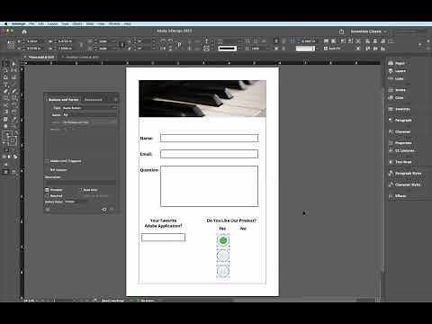 InDesign to Acrobat - Submission Form Combo and Submit Button