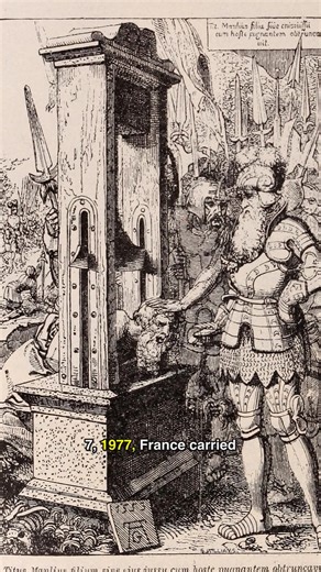 The last public execution by guillotine in France. #history #france #guillotine #execution #1977