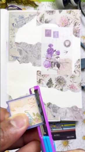 Satisfying Journal Scrapbook ASMR ✨ Relax #shorts #journal #scrapbooking #satisfying #scrapbook