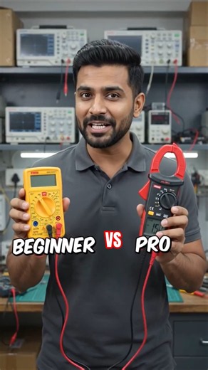 ⚡Beginners Vs Pro🤠Tools Day 2 #shorts #explore #trending #ytshorts #shortsfeed #multimeter#fyp