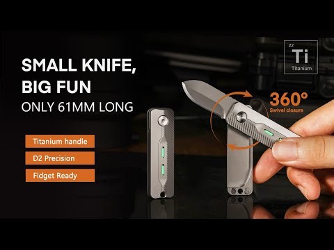 TiNova: Magnetic Titanium Mini EDC Knife & Fidget Tool