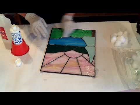 Beginner Stained Glass Part 7 - Patina