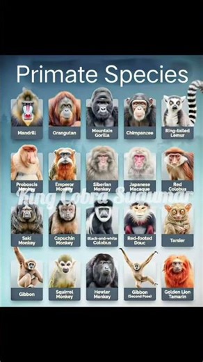Primate Species (முதன்மை இனங்கள்)