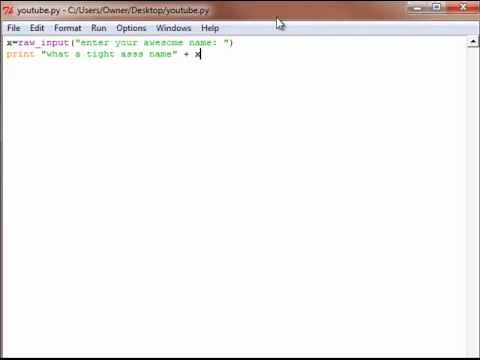 #5 - Python Programming Tutorial - Save & Execute Your Program