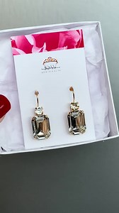 Crystal Bridal Gold Earrings, Emerald Cut Bridal Earrings, Rhinestone Earrings in Gold, Rose Gold, Silver, Wedding Drop Earrings - Etsy