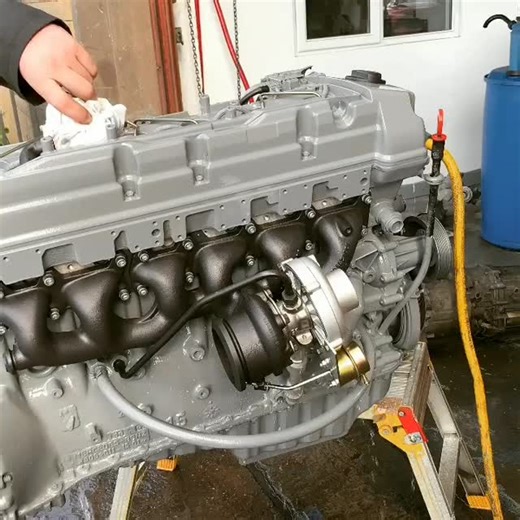 ENGINE TEST RUN....this is a mild OM606 setup with a few little extras.....!! #om606 #enginebuild #billet #gwagon #ceramiccoating | AMG Parts Forum