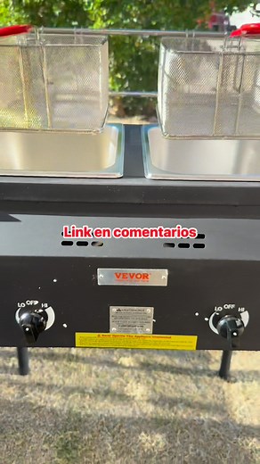 VEVOR Outdoor Propane Deep Fryer, -Double Burners Commercial Fryer #deepfried #vevor #blackfridaydeals #outdoorcooking #smallbusiness | Rociio Ruiz