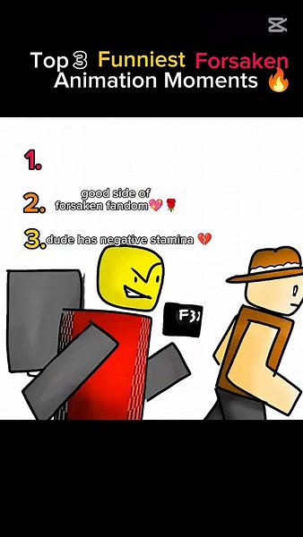 Top 3 Funniest forsaken animation moments 👀🔥 ||#forsaken #roblox