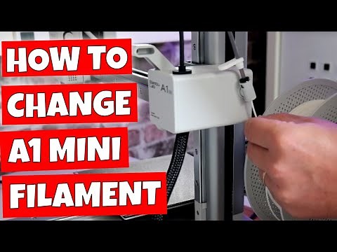 How To Change Filament On Bambu Labs A1 Mini 3D Printer