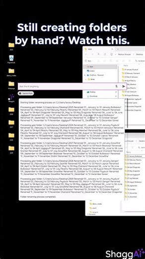Still Creating Folders By Hand? Watch This #AI Do It In Seconds #aitools #aiautomation