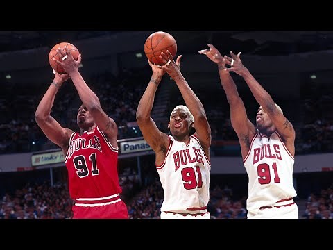 Every Dennis Rodman's 3-Pointer as a Bull