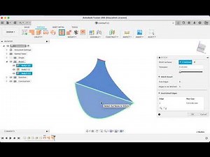 Convert surface modelling to solid using Fusion 360