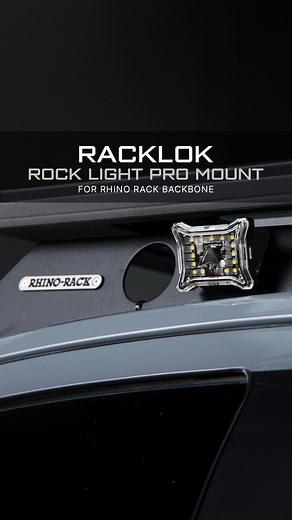 The Rhino-Rack Backbone system deserves more than a universal bracket and our RackLok gives you a true integrated mount with lighting to suit. The RackLok threads directly into the Backbone structure, locks down with zero movement, and hides the wiring internally for a clean, OEM-level finish. When combined with the performance and output of our Rock Light Pros or Spectrum Pro, you get a lighting setup that’s seamless, functional, and built to handle real use - from tight tracks to full campsite