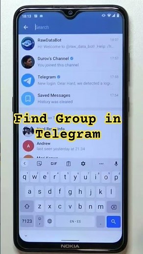 how to search group in telegram