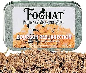 Cocktail Smoker Wood Chips - 4oz Bourbon Resurrection Shavings for Smoker, Whiskey & Drink Infuser Kit - Culinary Wood Smoking Chips for Hand Held Food Smoke Gun & Bourbon Drink Glass Smokers