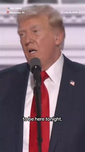 While giving his keynote speech on the last night of the RNC, former President Trump spoke, in great detail, for the first time about his attempted assassination. | NBC News