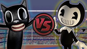 Bendy vs Cartoon Cat! Cartoon Cat vs Bendy and the Ink Machine Song! A Cartoon Rap Battle between Cartoon Cat and Bendy! Cartoon Rap Attack by AnimationRewind and Little G Fresh! | Animation Rewind