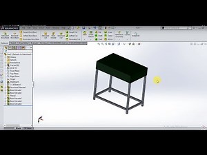 How to design table in Solidworks