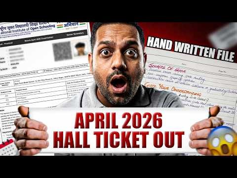 NIOS Practical Exam 2026 🔥 Hall Ticket Out | File, Diagram & Viva Questions (Don’t Go Unprepared)