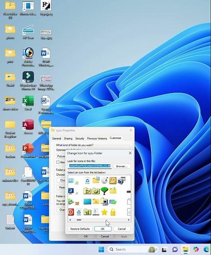 How to do change icon in Desktop 🖥️#computereducation #learning ###