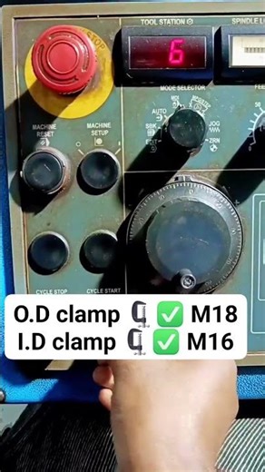 O.D clampM18 M16I.D clamp CVo 5G+NR86 #cn2CNC job'sChuck clamp M18/i.d clampM1610 #cnc #cncmachining