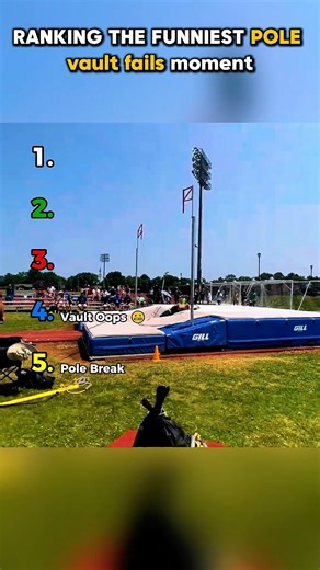 Ranking The Funniest Pole Vault Fails Moments #ranking #funny #polevault #fails