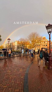 Amsterdam rainbow started! ✨In Octobers, when the low autumn sun meets quick rain, painting the sky with short-lived colors. 🎨Nature turns Amsterdam into its own gallery! 📸 . . . #amsterdam #iamsterdam #rainbow | Arden World
