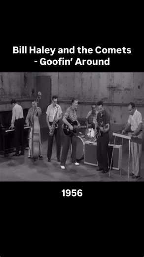 Justin Wheatley on Instagram: "Bill Haley and the Comets - Goofin’ Around Before Elvis was king, before Chuck was duckwalking — there was Bill Haley & His Comets, the unlikely pioneers of rock ‘n’ roll. In 1954, they recorded a sleeper track called “Rock Around the Clock.” At first, no one noticed. But in 1955? It blasted through the opening credits of Blackboard Jungle and turned teenage America into a riot of rhythm and rebellion. That one song shattered the charts, hit #1, and kicked the door