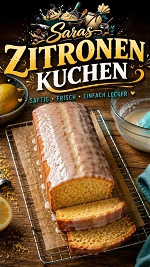 🍋 Der saftigste Zitronenkuchen vom Blech | Einfaches Rezept in 20 Minuten Backzeit